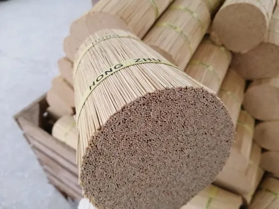 Jiangxi Materials Varillas de bambú redondas naturales de 1,3 mm x 8/9/12 pulgadas para varillas de incienso