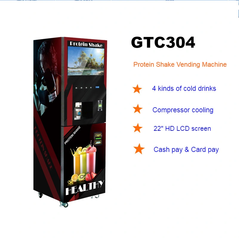 Touch Screen Protein Shakes Vending Machine Gym Sport 21.5′′ LCD Touch Screen