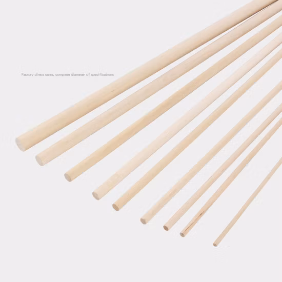 Palitos de helado redondos de madera de abedul, palo de madera de bambú para polo de helado Kulfi