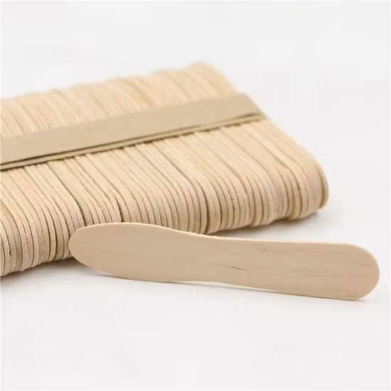 Palo de helado personalizado biodegradable de madera con logotipo completo de venta